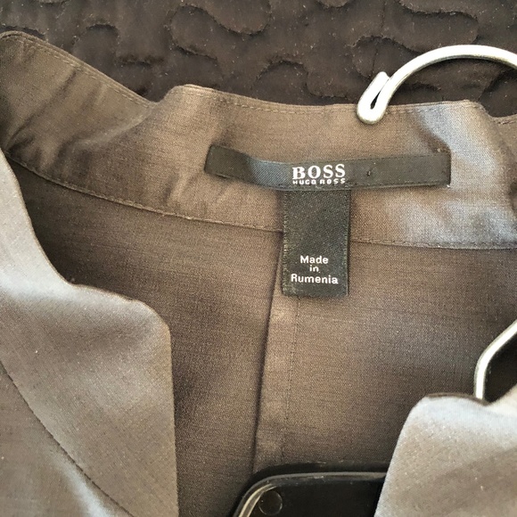Beautiful Hugo Boss Wool/Silk Dress l Lined l Gray Silk - Picture 13 of 16